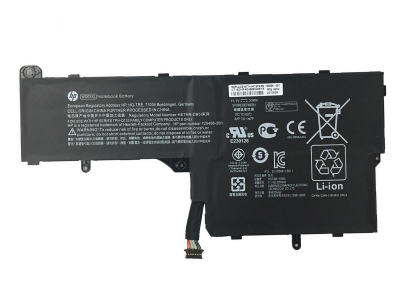 725606-001 WO03XL HP 725496-1B1 725496-271 725496-2B1 TPN-Q133 Battery - Click Image to Close