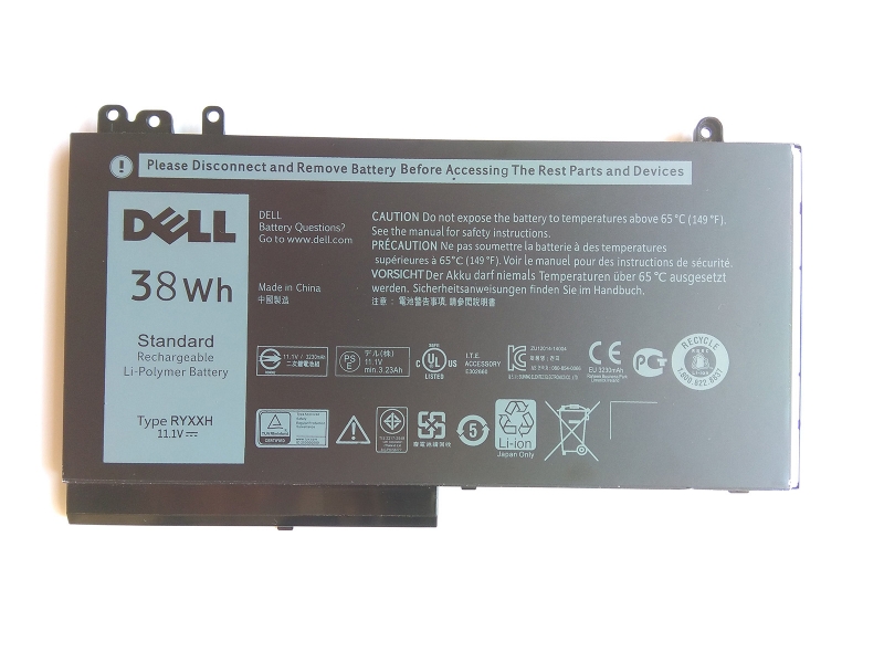 RYXXH Battery Replacement For 09P4D2 05TFCY 0R5MD0 Fit Dell Latitude 12 5000 E5250 - Click Image to Close