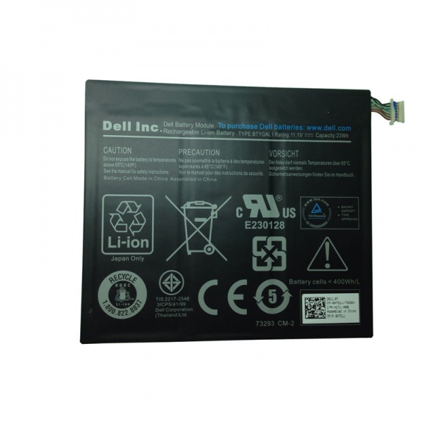 BTYGAL1 Dell Streak 10 Pro Tablet T03G Battery 0KGNX1 - Click Image to Close