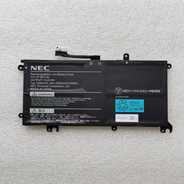 NEC PC-VP-BP135 Battery Replacement 15V 45Wh Typ 3280mAh Min 2952mAh - Click Image to Close