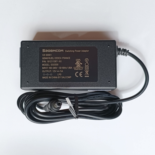 12V 5A Replace DA-60M12 DA-60N12 APD AC Adapter Power Supply For CT8685 CT8620 8685DVB - Click Image to Close