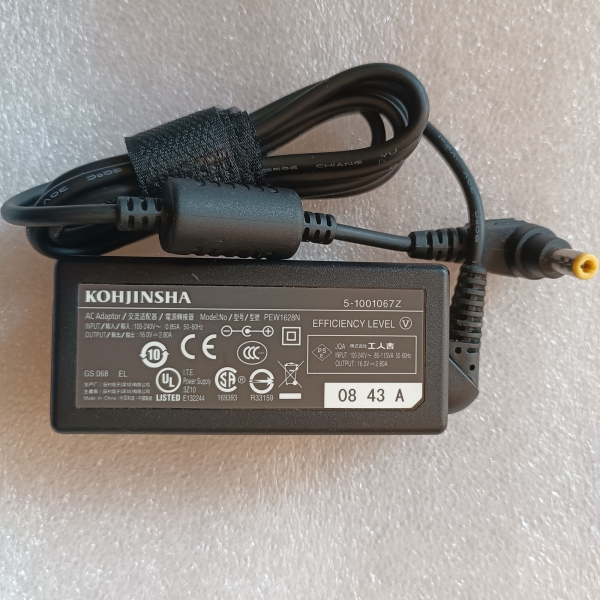 PEW1628N 5-1001067Z 16V 2.8A 45W KOHJINSHA AC Adapter Replacement For Panasonic CF-R7 CF-R8 CF-R9 CF-T5A Power Supply - Click Image to Close