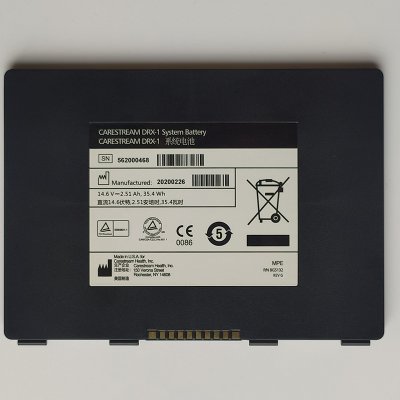 Carestream DRX-1 System Battery PN 8G5132 REF 1001163 14.6V 2.51Ah 35.4Wh 2560mAh