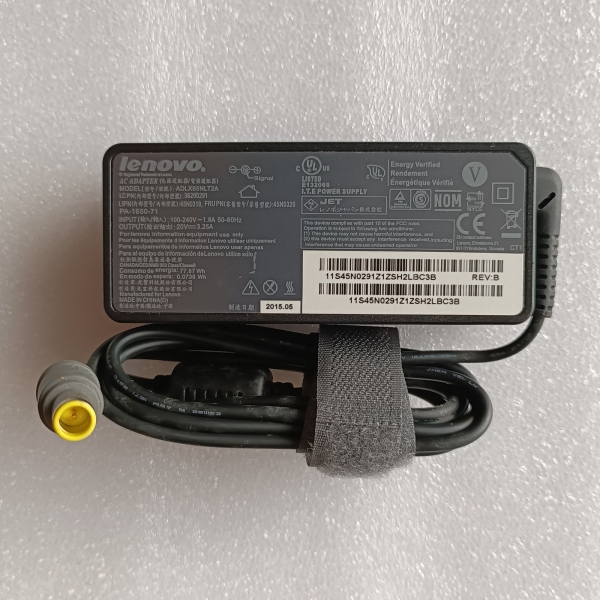 45N0180 45N0182 45N0184 45N0186 Lenovo 20V 3.25A 65W AC Adapter Power Supply - Click Image to Close