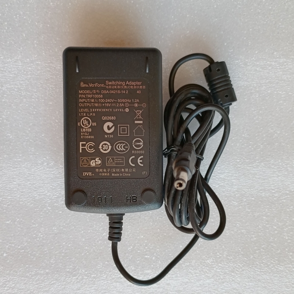 16V 2.5A 40W VeriFone Switching Adapter DSA-0421S-14 2 TRF10058 For Pos Machine - Click Image to Close