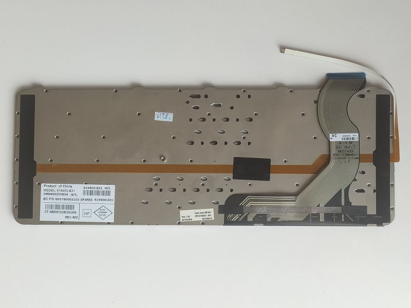 592871-001 608375-001 HMB4502CVA01 US 6037B0051101 Keyboard Replacement - Click Image to Close