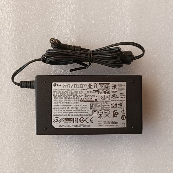 DA-38A25 LG SPJ4B-W Sound Bar Power Supply AC Adapter Charger 25V 1.52A 38W - Click Image to Close