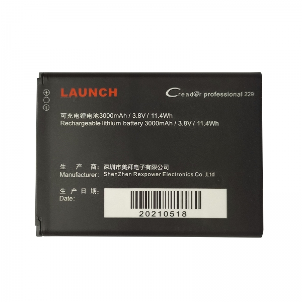 Battery Replacement For Launch Creader Professional CRP229 3.8V 3000mAh 11.4Wh - Click Image to Close