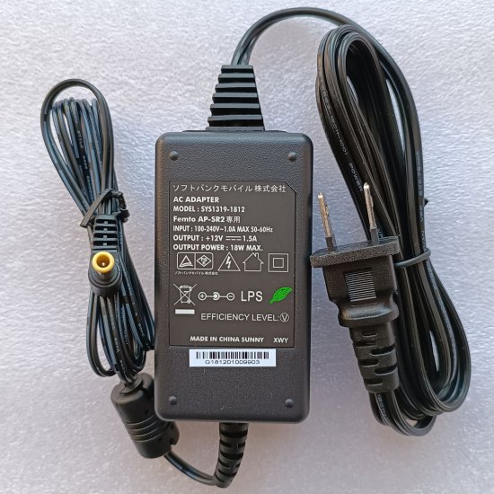 Femto AP-SR2 AC Adapter SYS1319-1812 12V 1.5A 18W Replacement 11V 1.64A 18W AST1116Z1-1