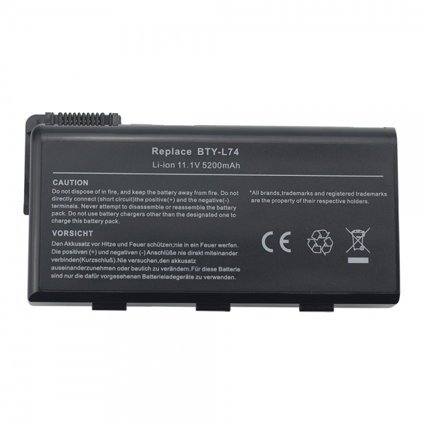 BTY-L74 BTY-L75 Battery For MSI CX700 GE700 CX623 CX705 CX500 - Click Image to Close