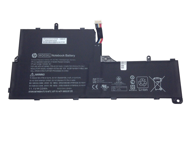 HP WO03XL Battery 725606-001 HSTNN-DB5I HSTNN-IB5I Fit Split X2 13-M 13-P X2 - Click Image to Close